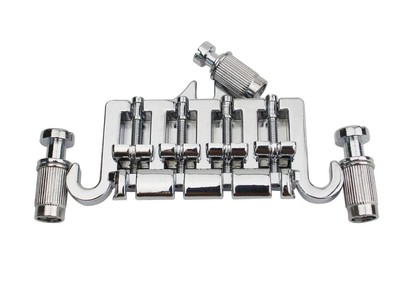 3 Point 4 String Bass Bridge Tailpiece   Zinc Alloy Bridges Tailpiece with Sa...