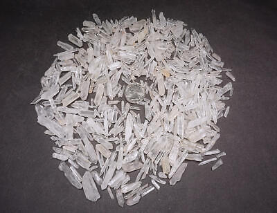 Quartz Crystal Collection 1/2 LB Natural Clear Points EXTRA SMALL Seed Crystals