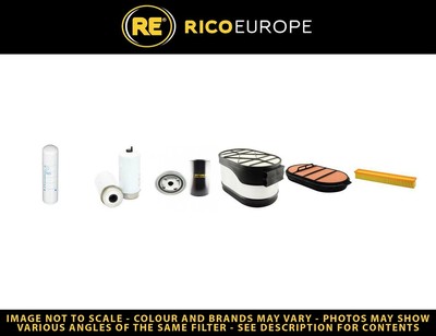 Filter Service Kit Fits Deutz 6.20 TTV AGROTRON DCR w/Deutz Eng. YR2009-