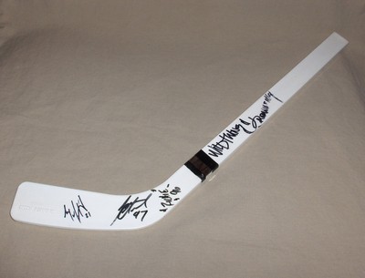 Autographed Mini Hockey Stick WPHL Central Texas Stampede