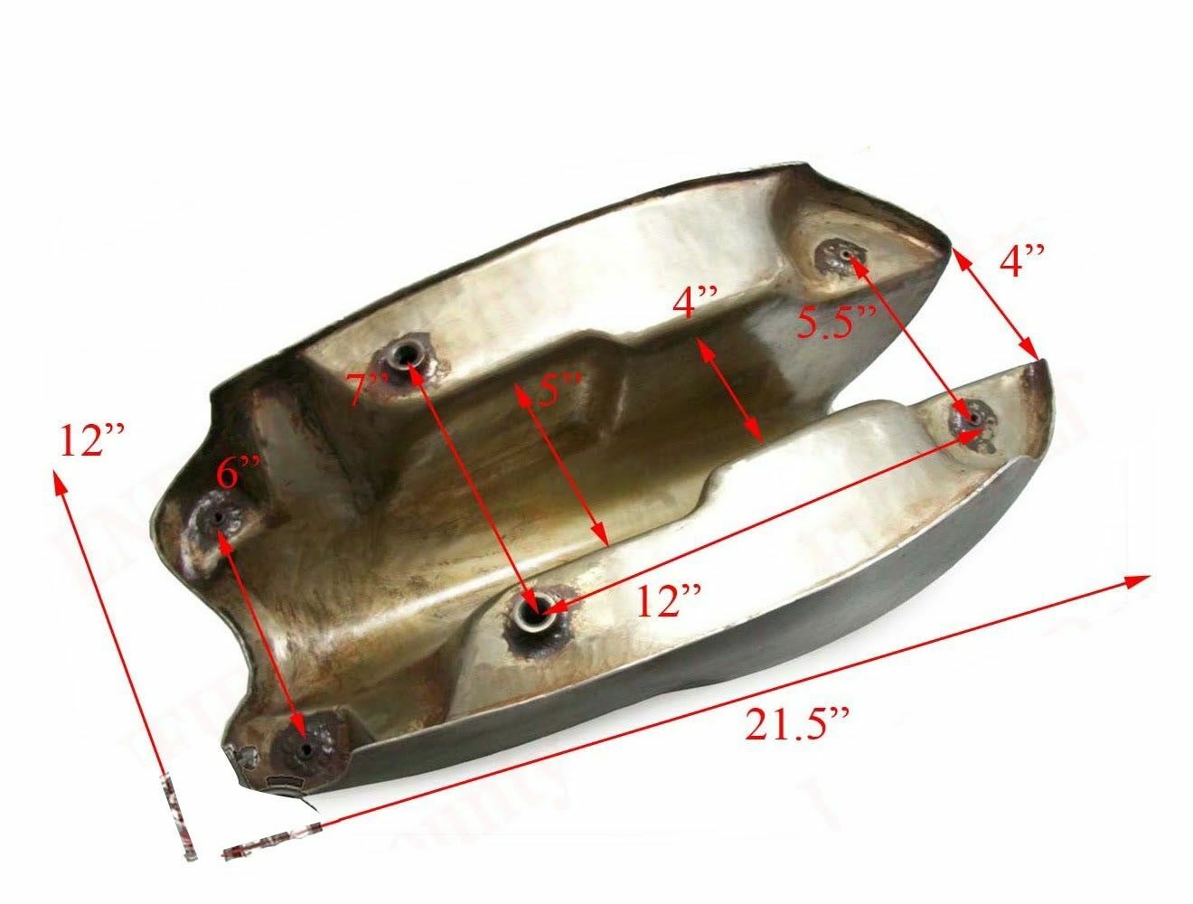 For Norton Commando Roadster Alloy Aluminium Polished Petrol Fuel Gas Tank 