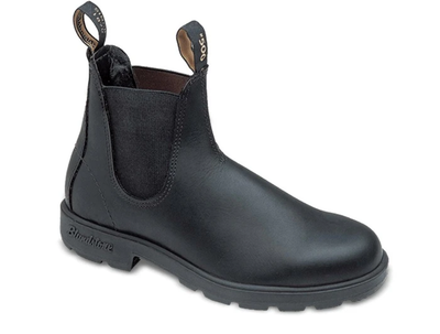 Pre-owned Blundstone 510 Elastic Sided V-cut Boot (big Kid) In Voltan Black