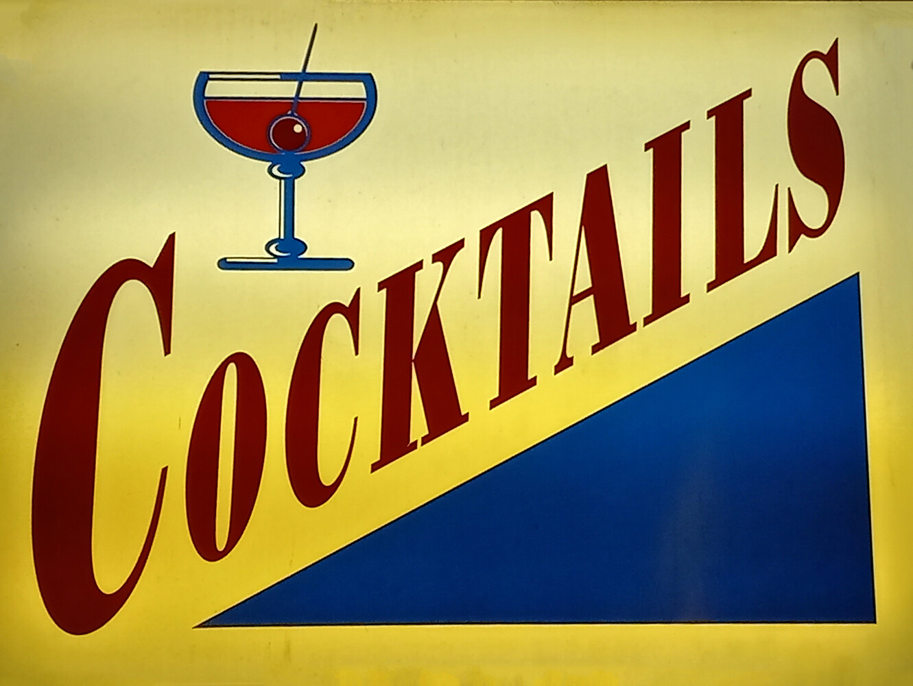 Vintage Cocktail Bar Metal Reproduction Sign Bar Decor FREE
