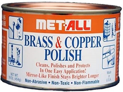 Met-All Brass & Copper Polish 16 oz. Can