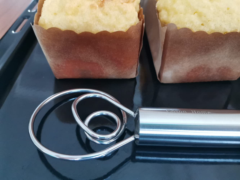 Small Ring Danish Dough Whisk Stainless Steel Mini Bread Dough Hook Blender Hand