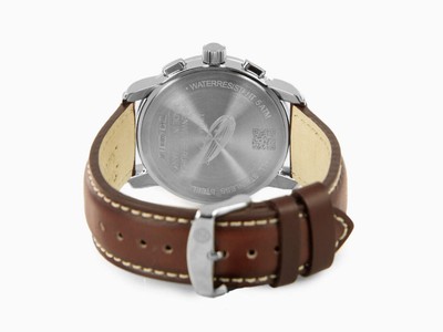 Pre-owned Zeppelin Lz126 Los Angeles Quartz Watch, Red, 42 Mm, 7614-6