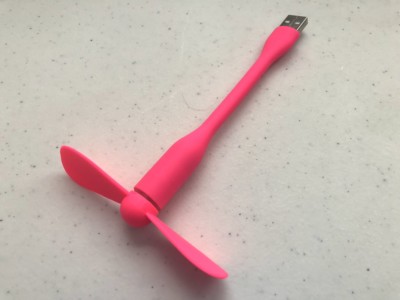 USB POWER COOLING Mini FAN Travel Laptop Keyboard Computer PC Desk Flexible 