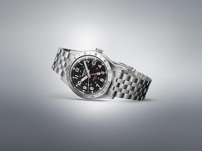 Pre-owned Seiko 5 Sports Sbsc011 Field Gmt Auto Black Watch - Stainless Steel Water-resist