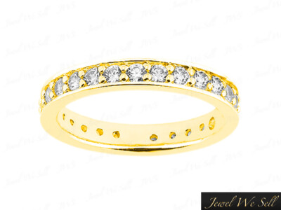 Pre-owned Jewelwesell 1.60ct Round Brilliant Diamond Anniversary Eternity Band Ring 10k Gold G-h I1 In Gh
