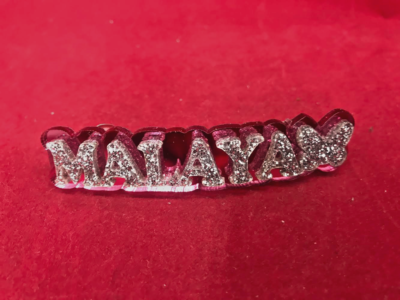 Hair Barrette Personalized Custom Name Barrette with Free Design Hair Accessory 