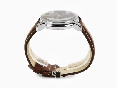 Pre-owned Zeppelin Lz126 Los Angeles Quartz Watch, Red, 42 Mm, 7614-6