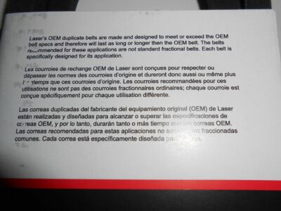 Belt Made With Kevlar for John Deere Scotts GX20305 GY20571, GX21833 1/2" X 139"