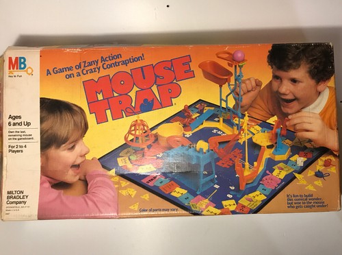 VINTAGE MILTON BRADLEY 1986 MOUSE TRAP GAME