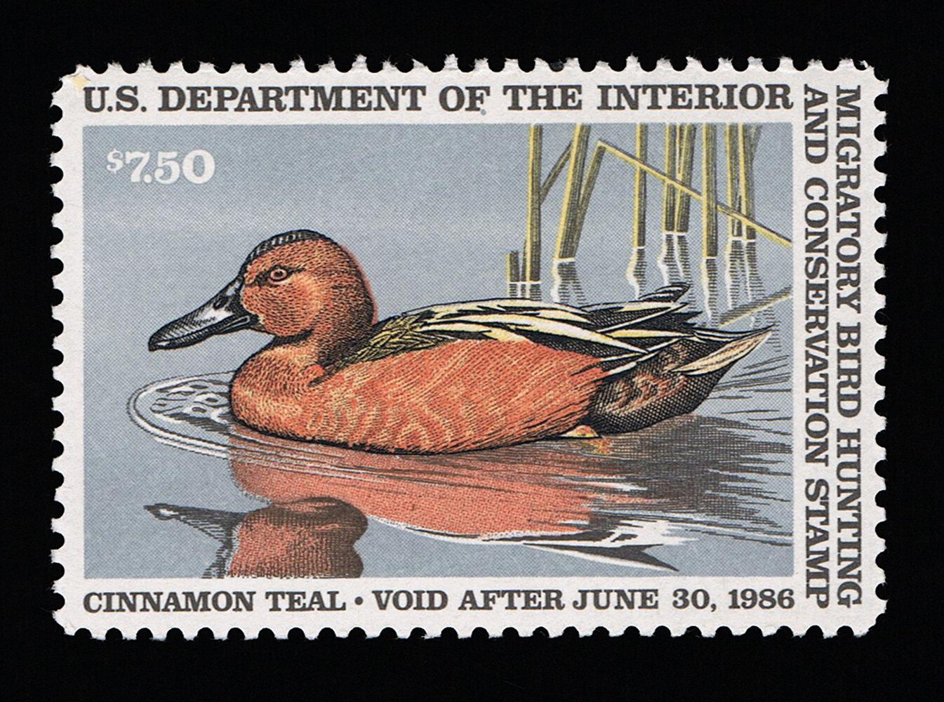 GENUINE SCOTT #RW52 XF MINT OG NH 1985 FEDERAL DUCK STAMP