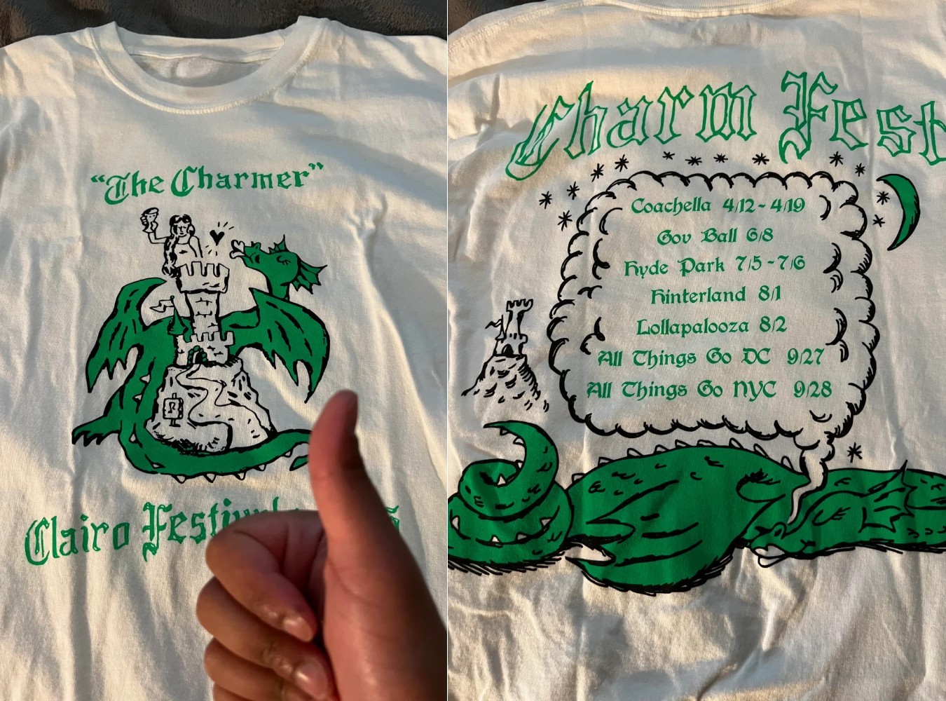 Coachella The Charmer Clairo Festivals 2025 T-shirt | eBay