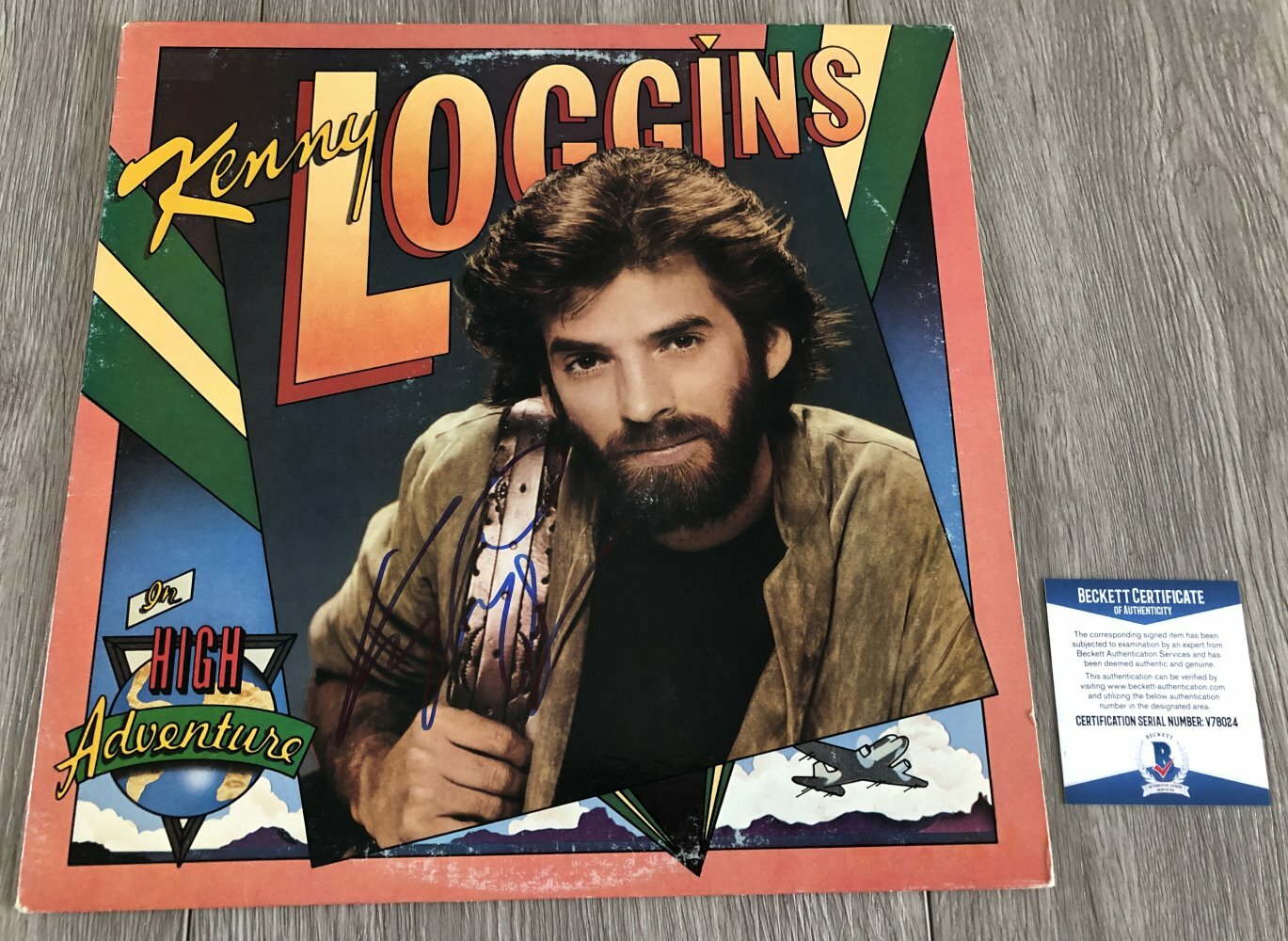 Kenny Loggins signed autographed High Adventure album vinyl proof Beckett COA STAR Kenny Loggins signed autographed High Adventure album vinyl proof Beckett COA STAR
