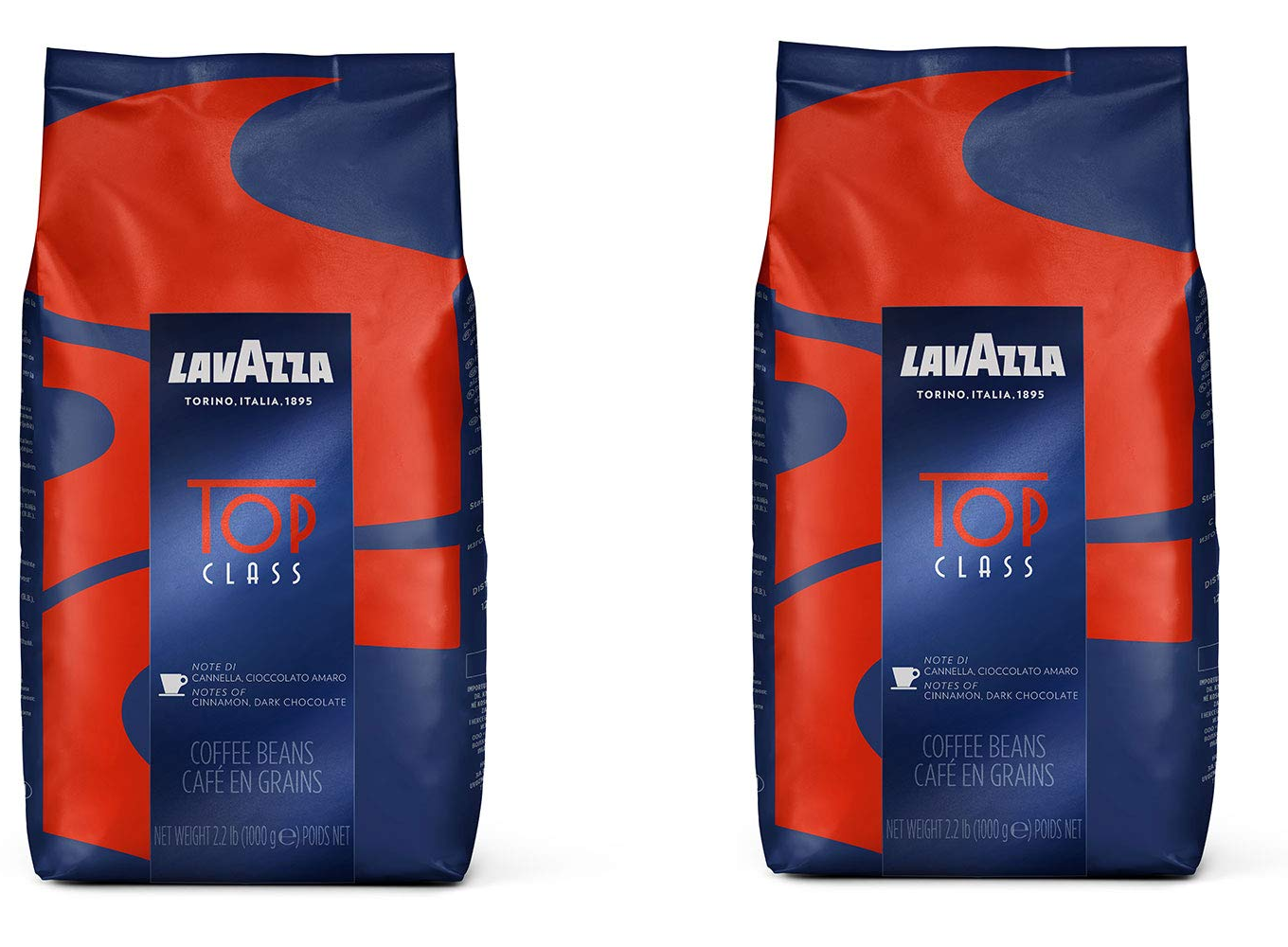 Lavazza Top Class Whole Bean Espresso Coffee, 2.2 lb Bag (Pa