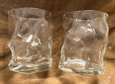 Bormioli Rocco ''Sorgente'' Clear 14.25 oz ~ 4.8'' Pinched Dbl. Old Fashioned ~ EUC