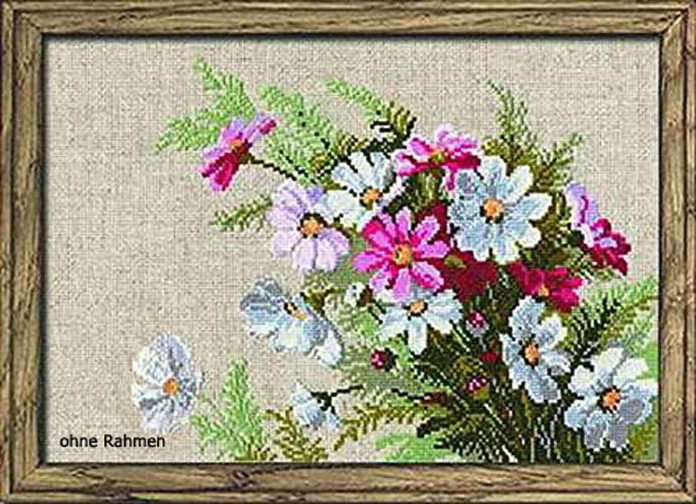 Riolis counted cross stitch Kit Cosmos, DIY
