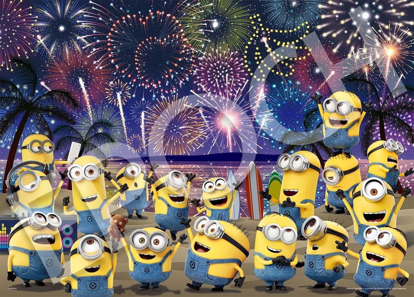 Epoch 500 pieces Jigsaw Puzzle Minion Fireworks Chaos ‎06