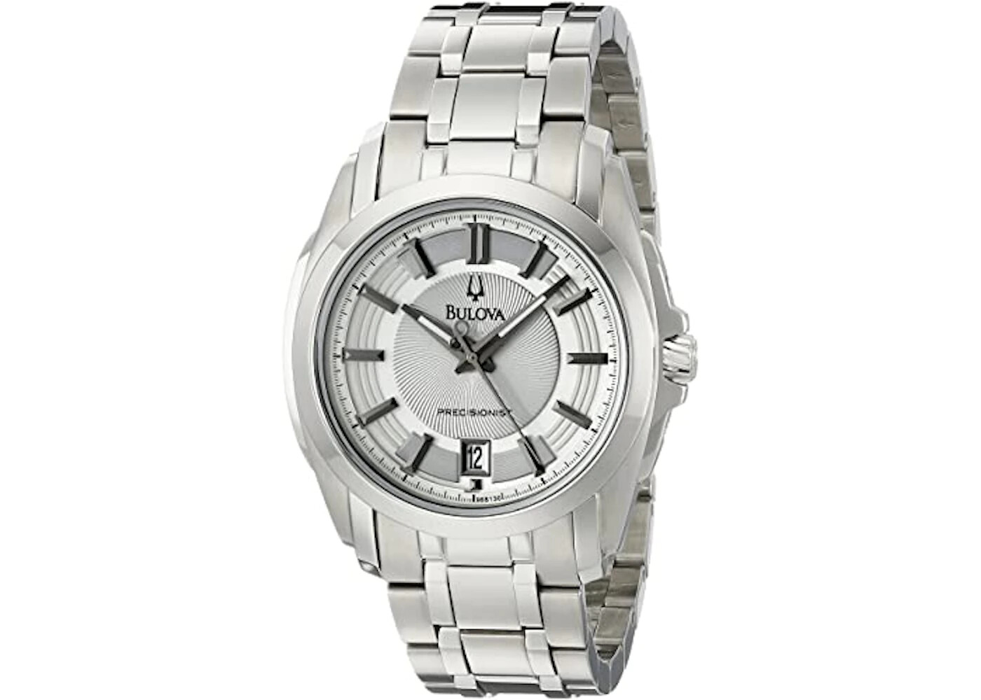 Bulova(ブローバ)　96B130 Bulova 96B130 Men's Precisionist Date Silver Tone Stainless