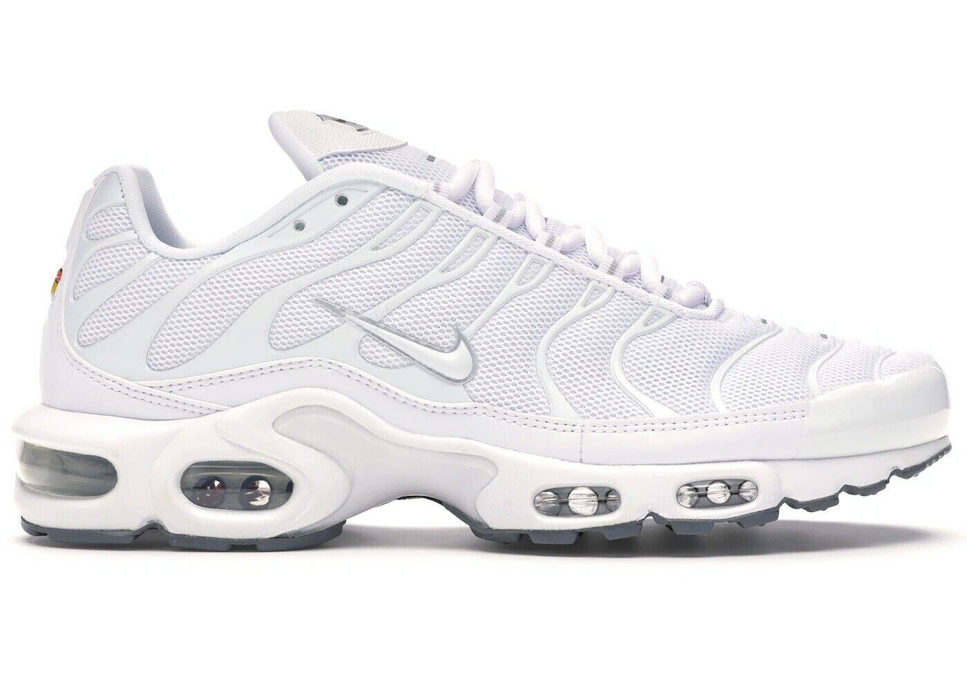NIKE AIR MAX PLUS TN Size 10.5 WHITE-WHITE 1 90 95 96 97 98 NIKE AIR MAX PLUS TN Size 10.5 WHITE-WHITE 1 90 95 96 97 98