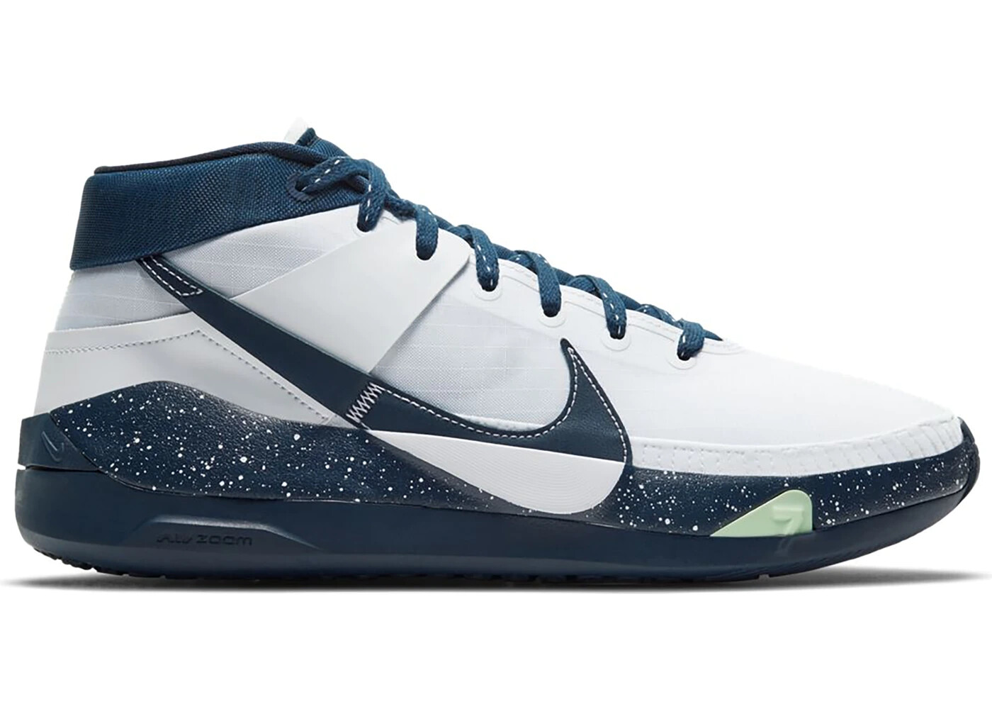 

Мужские кроссовки Durant Nike KD 13 TB White College Navy Blue Black CK6017-400 размер 7,5, Синий, Nike KD 13 TB