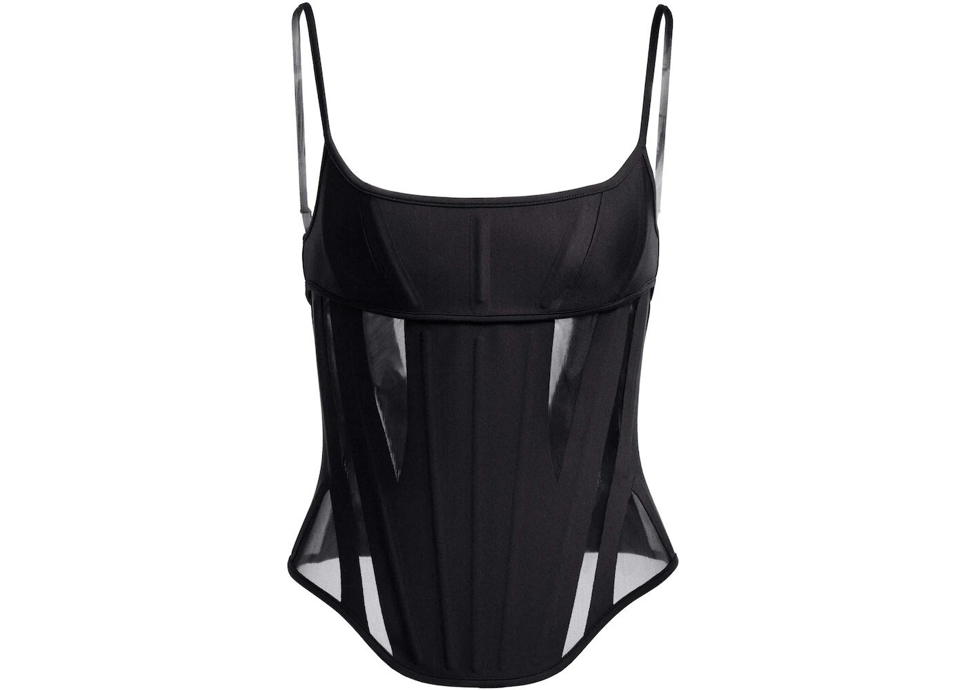【関税込み】Mugler ブラック スター トップス black corseted tank top | MUGLER Official Website – Mugler