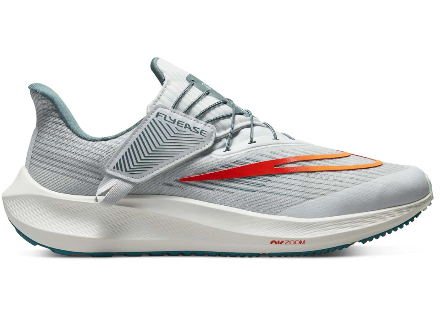 

Мужские кроссовки Nike Pegasus 39 Flyease Pure Platinum Silver Total Orange DJ7381-002 размер 13, Серебряный, Nike Air Zoom Pegasus 39