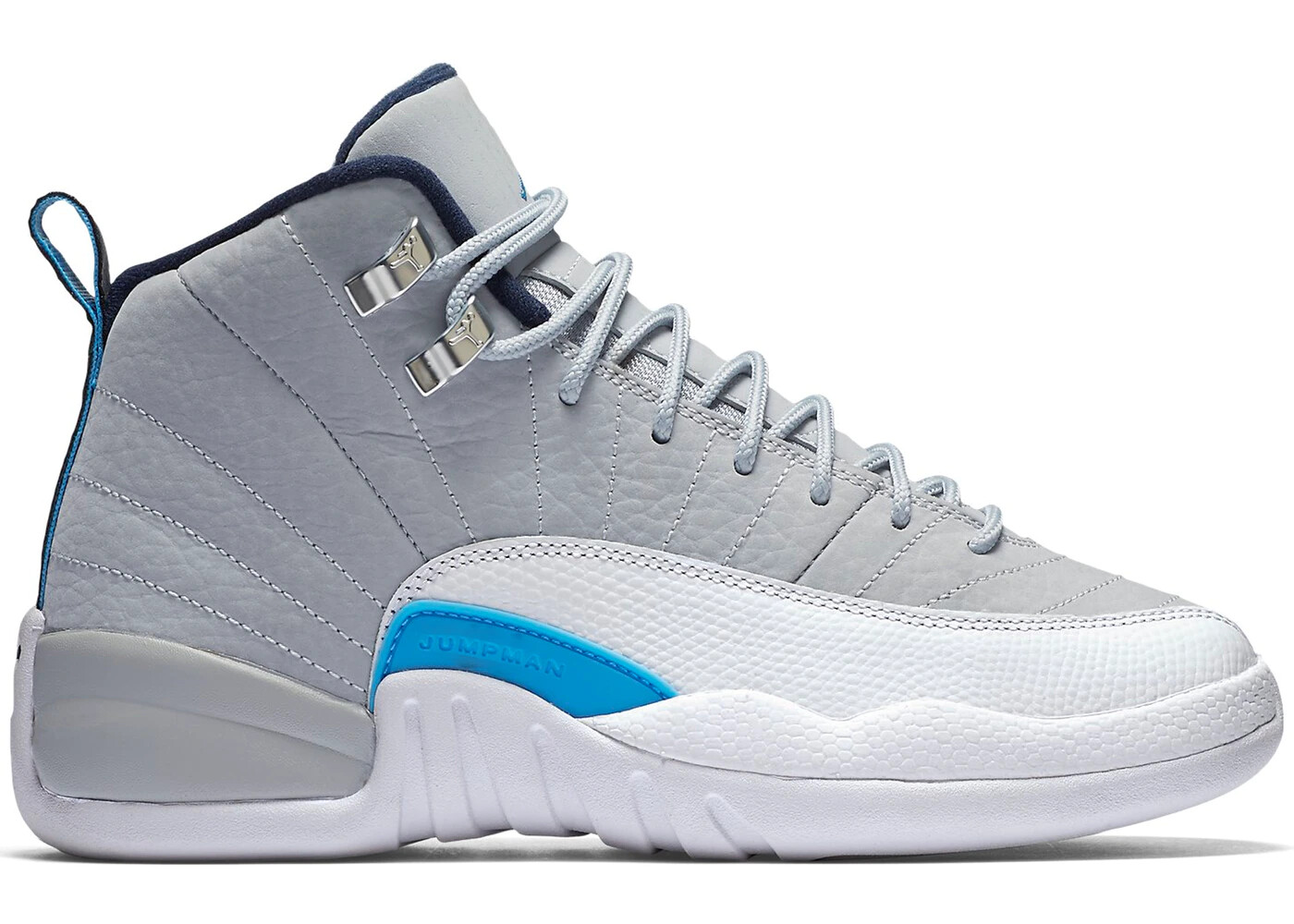 シューズ(女性用) Nike Air Jordan 12 \"Wolf Grey\" GS BUY Air Jordan 12 GS Wolf Grey University Blue | Kixify