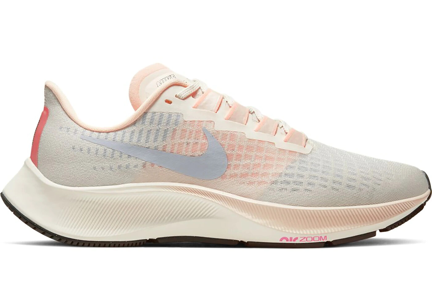 

Женские кроссовки Nike Air Zoom Pegasus 37 Pale Ivory Ghost Pink Barely Volt BQ9647-102, Розовый, Nike Air Zoom Pegasus 37