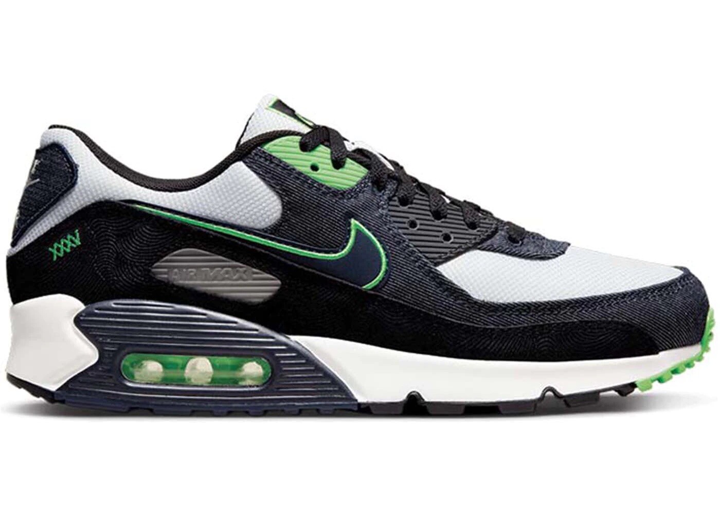 green white black air max