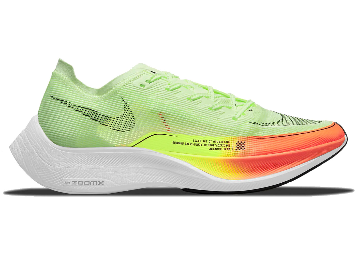 Pre-owned Nike Zoomx Vaporfly Next% 2 Barely Volt Green Orange Cu4111 ...