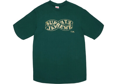 Supreme Eternal Dark Green Tee Sz M !! box logo cross cdg motion kaws
