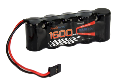 Powerhobby 5 Cell 6V 1600mAh NiMH Flat Receiver Battery Pack