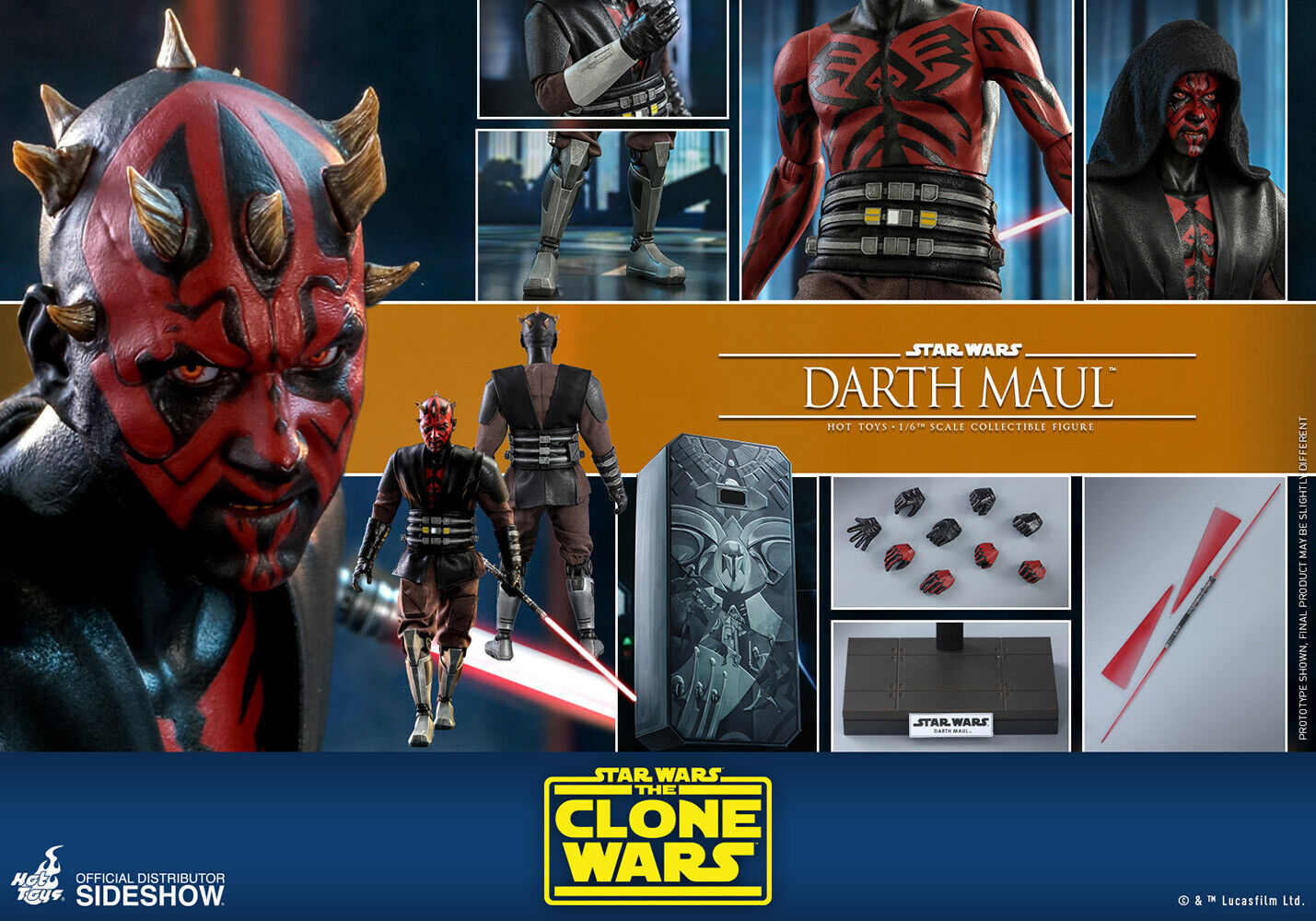Hot Toys Star Wars Darth Maul 1:6 Scale Figure The Clone Hot Toys Star Wars Darth Maul 1:6 Scale Figure The Clone