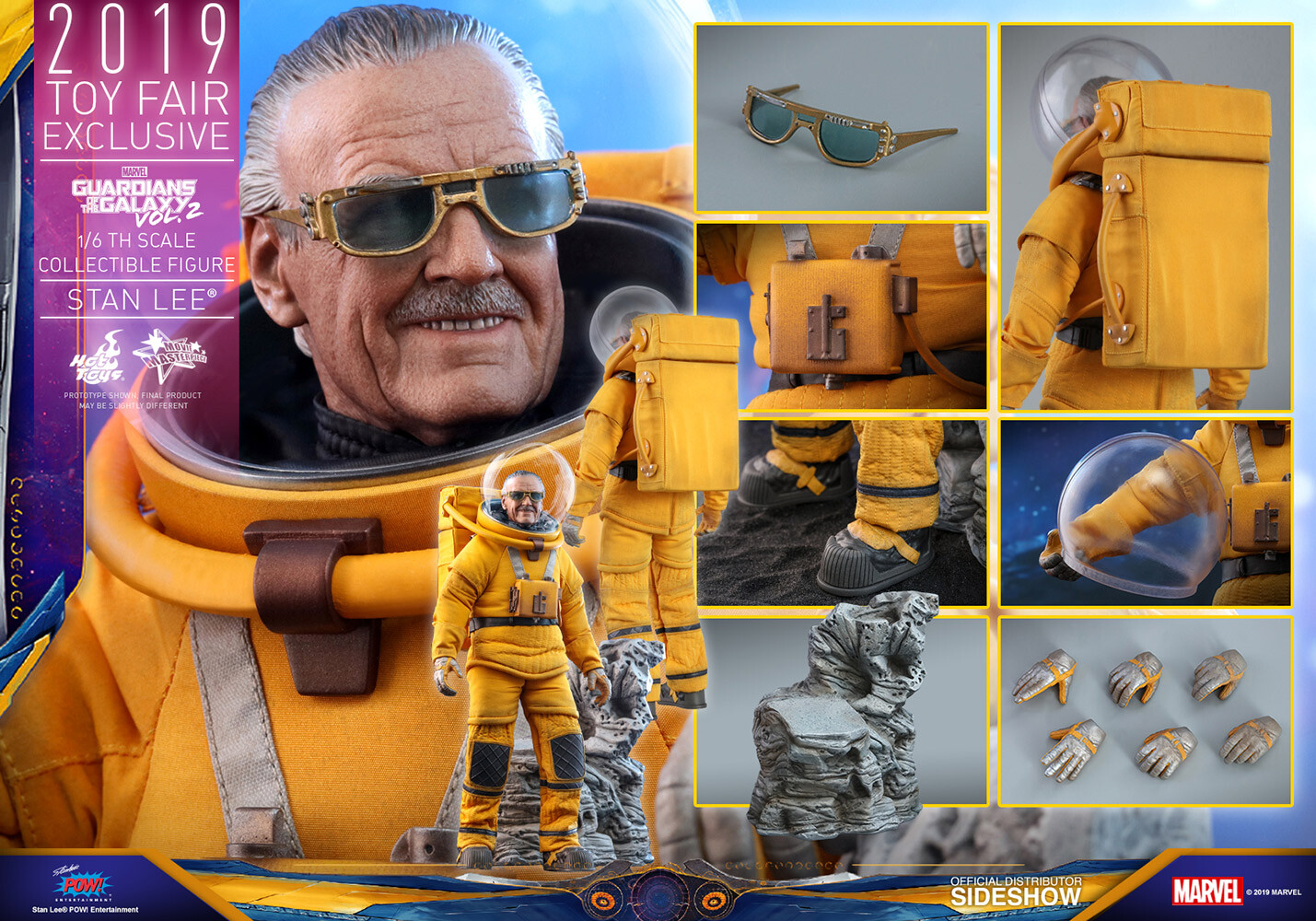 Hot Toys Marvel STAN LEE Guardians Of The Galaxy 1/6 Sixth Hot Toys Marvel STAN LEE Guardians Of The Galaxy 1/6 Sixth