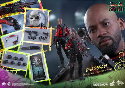 DC Suicide Squad DEADSHOT (Will Smith) 1:6 Figure Hot Toys MMS381 US DEALER!