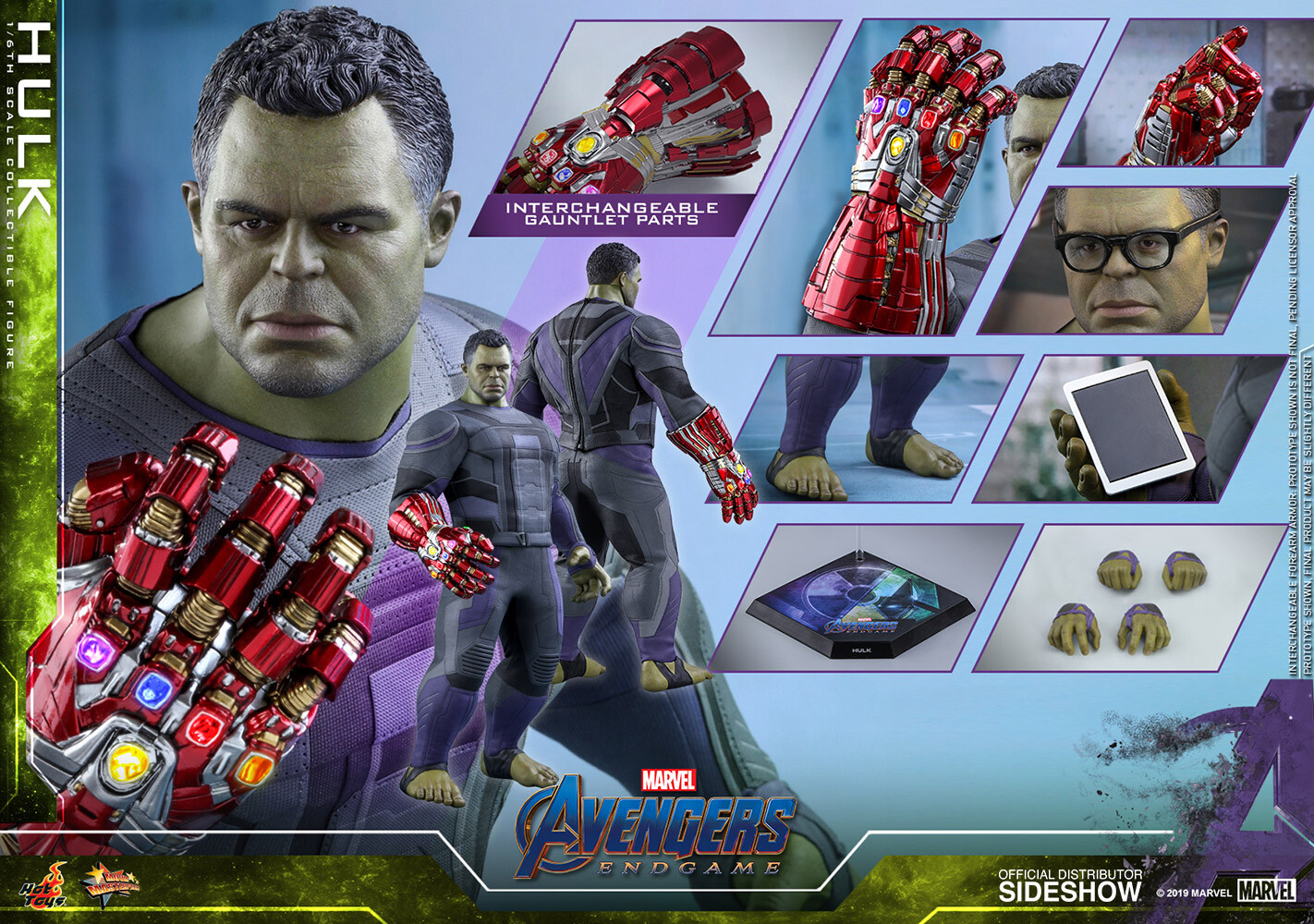 Hot Toys MMS558 Avengers Endgame Hulk 1/6 Action Figure NEW Hot Toys MMS558 Avengers Endgame Hulk 1/6 Action Figure NEW