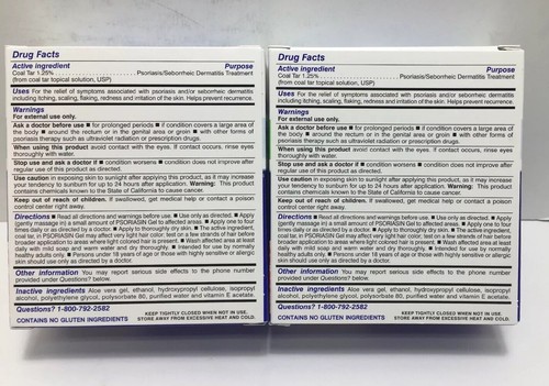 Psoriasin Psoriasis Relief GEL 1oz Tube ( 2 pack )