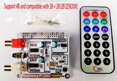 HIFI dual decoding DAC I2S for volumio moode Raspberry Pi DAC Raspberry Pi 3B 4B