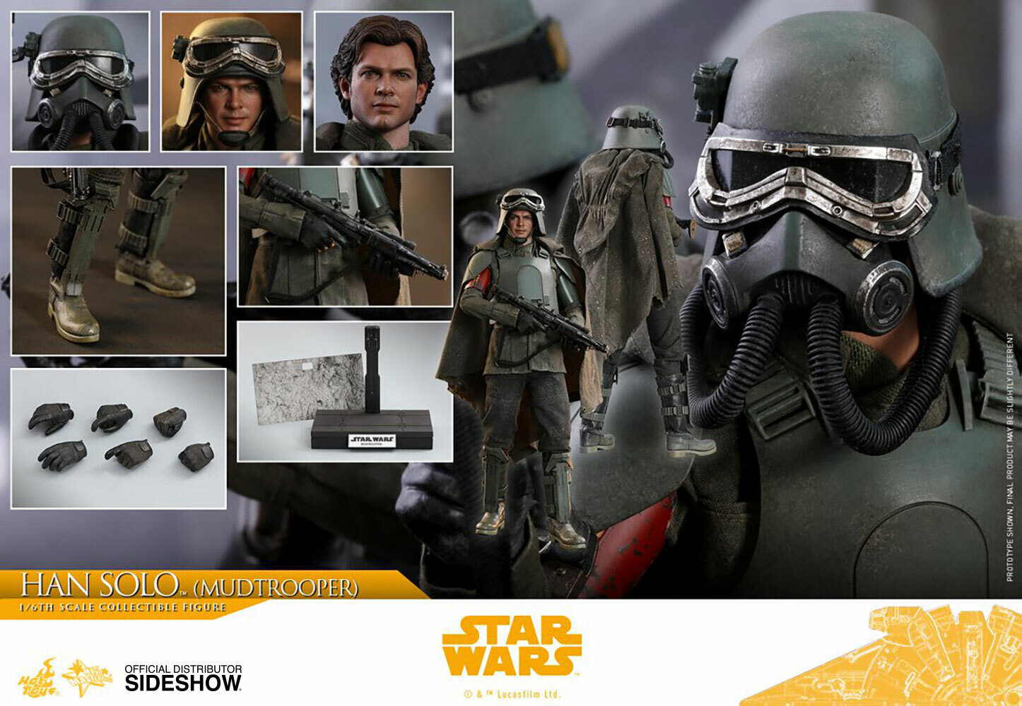 1/6 Hot Toys MMS493 - Han Solo Mud trooper ~New Sealed