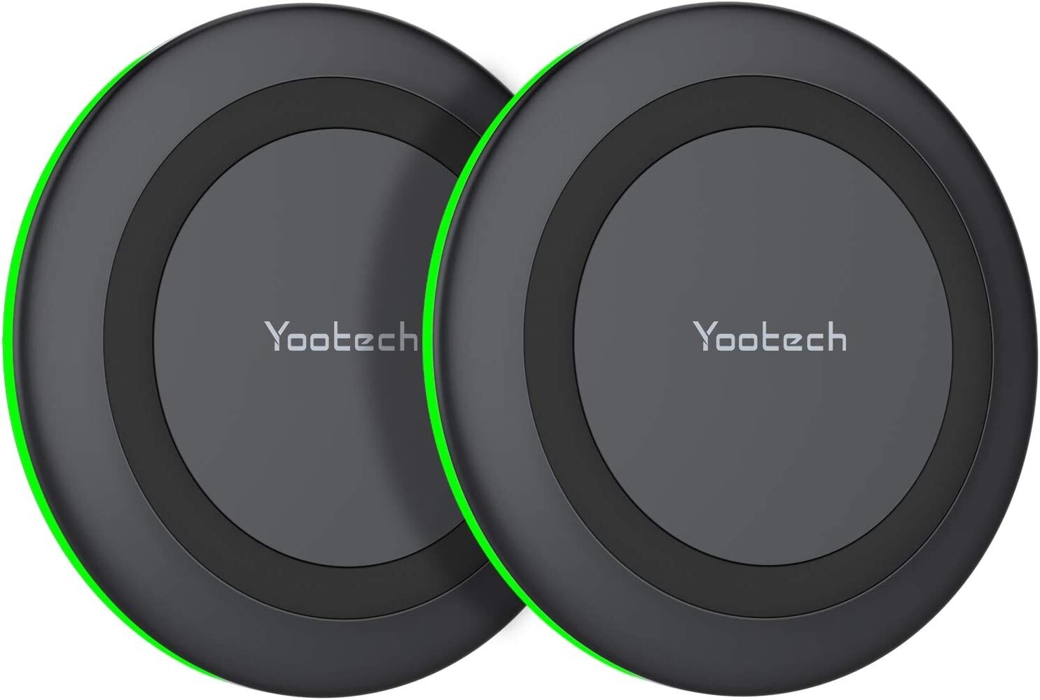 Yootech 2 Pack Wireless Charger10W Max Fast Wireless Charging Pad Compatible ...