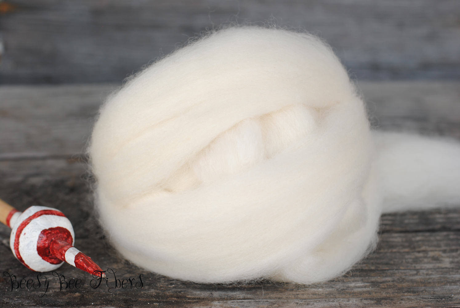 BFL Undyed Wool Roving Natural Ecru White Combed Top Natural Spinning Felting 4 