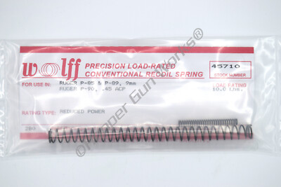 Wolff RUGER P85,P90, RP RECOIL SPRING 10LB 45710