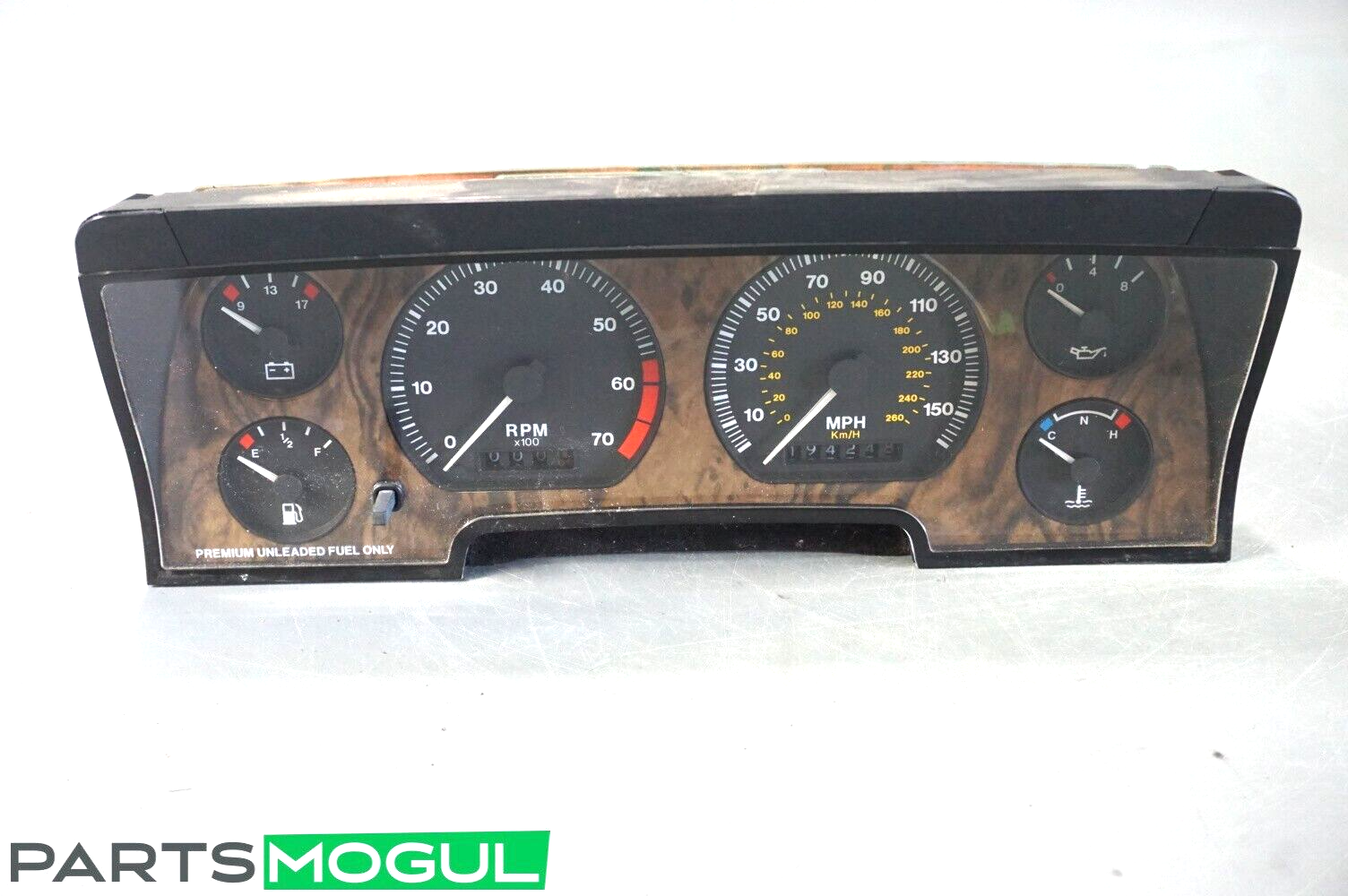 ｃｄ6 92-96 Jaguar XJS 4.0L 6cyl Speedometer Head Cluster DAC11187