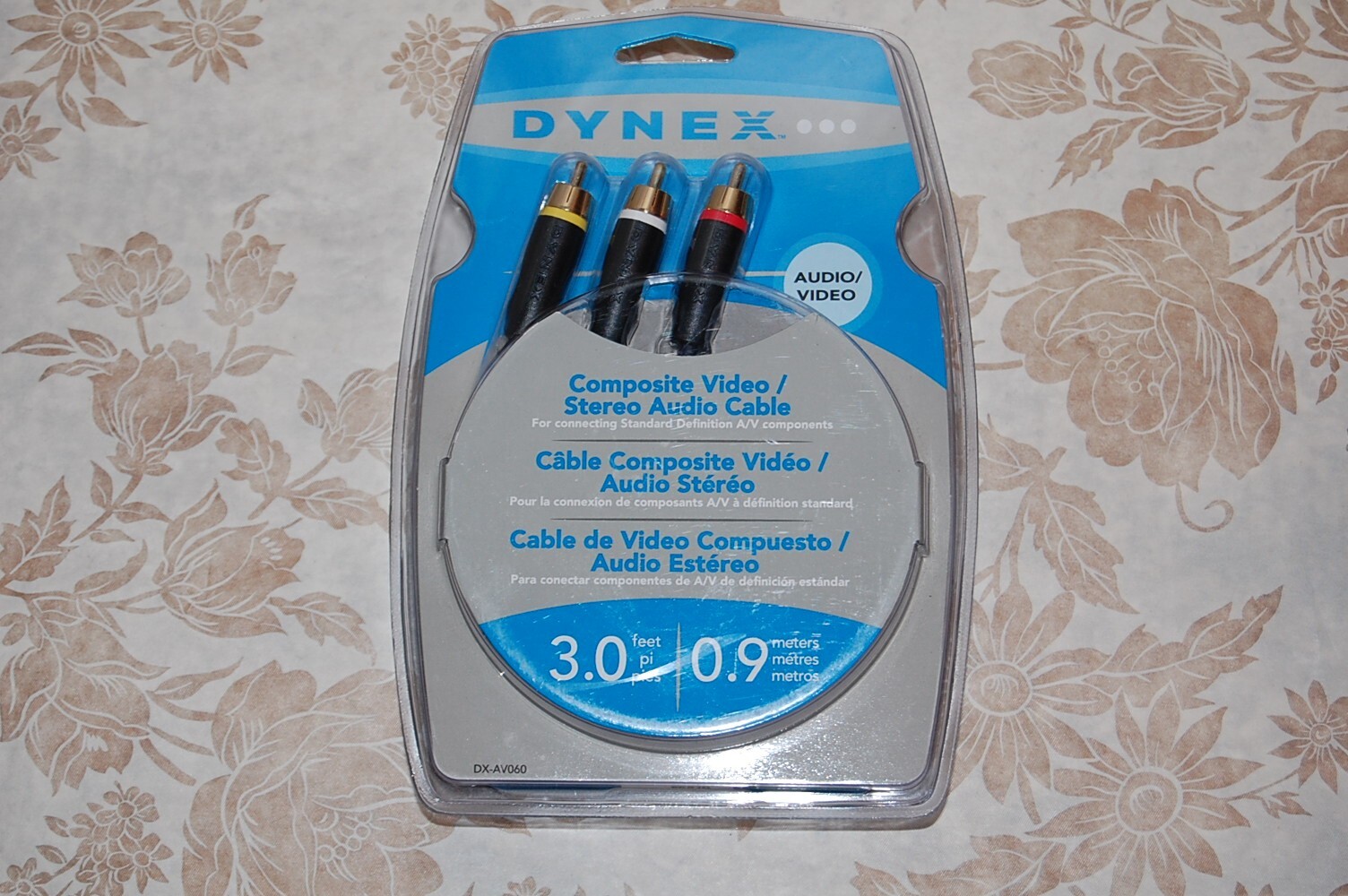 Dynex Composite Video/Stereo Audio Cable Dx-av060 New