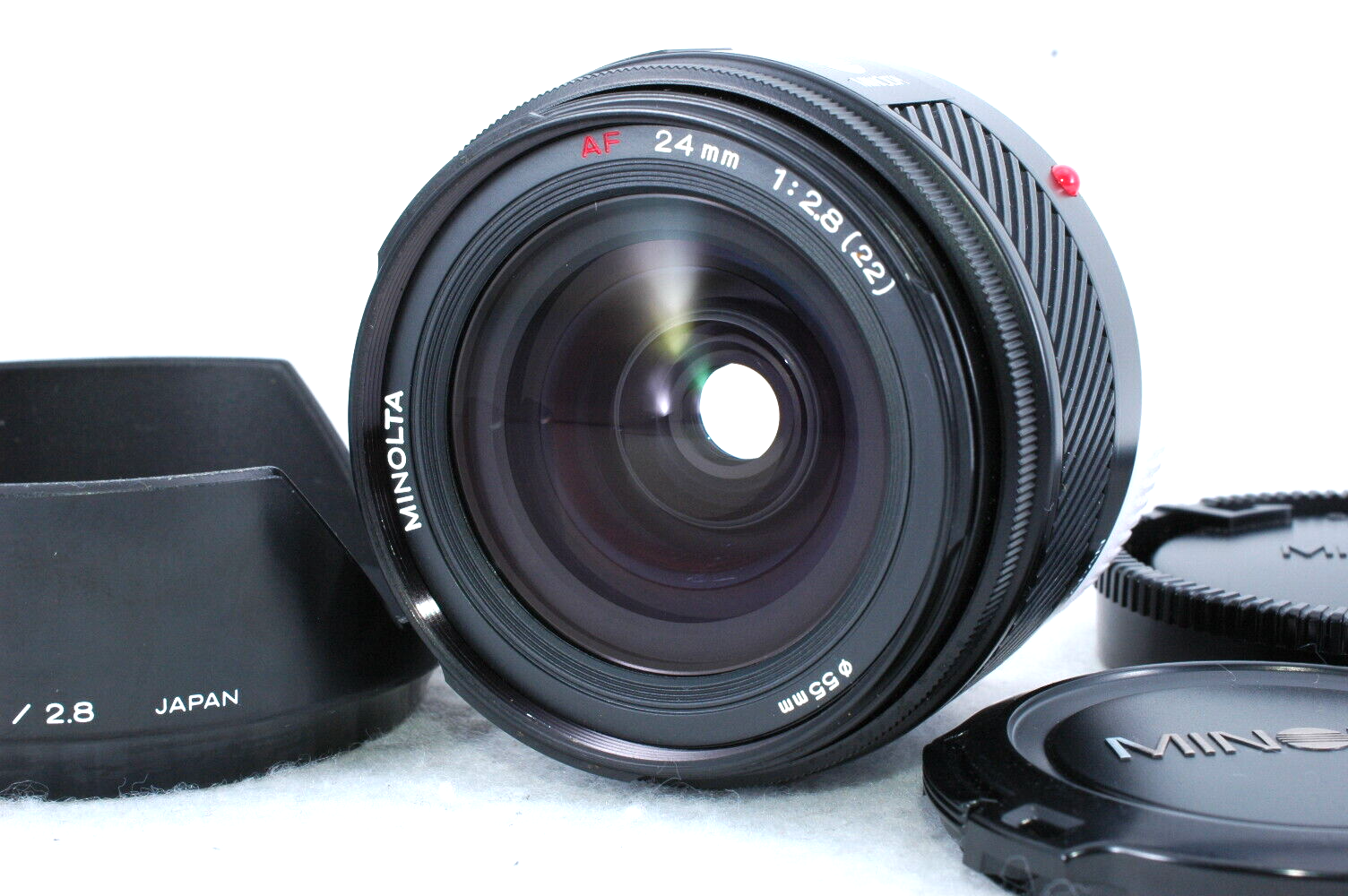 Minolta AF 24mm F2.8 Wide Angle Lens Sony A-Mount w/Hood