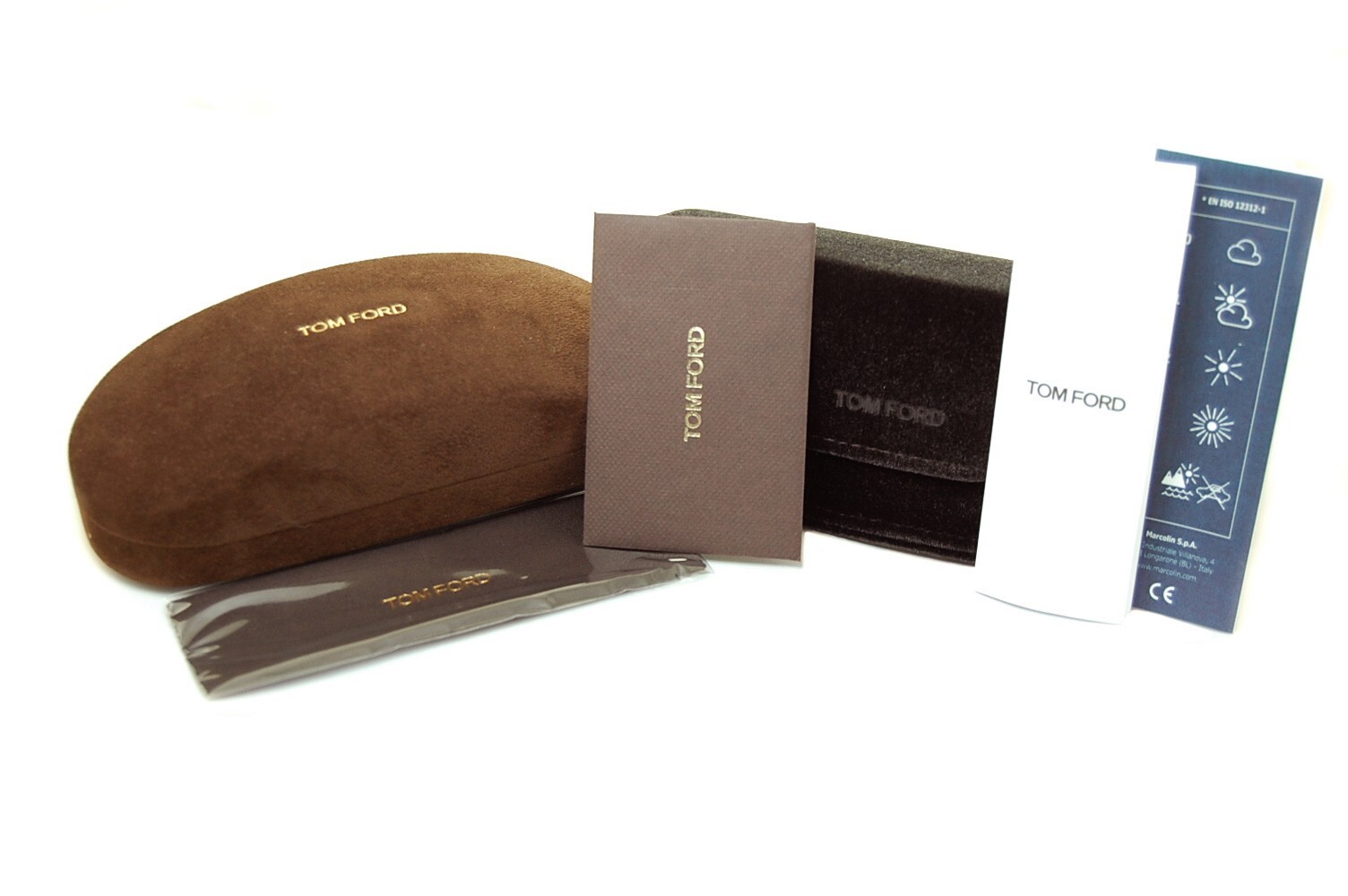 Pre-owned Tom Ford Jameson Mens Sunglasses Tf752 55e 52mm Soft Square Dark Havana Brown