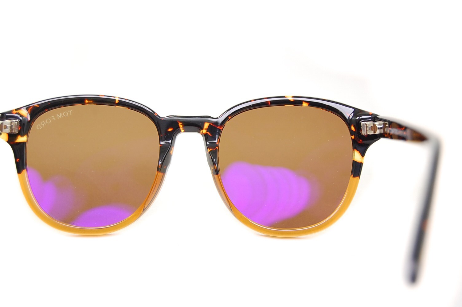 Pre-owned Tom Ford Jameson Mens Sunglasses Tf752 55e 52mm Soft Square Dark Havana Brown
